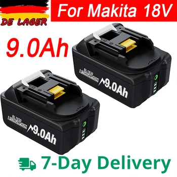 18V Batéria Pre Makita BL1850B Li-ion 18V 9000mAh BL1840B BL1860 BL1890 BL1815 BL1830 BL1835 Akumulátorové Vŕtačky Batérie LXT400 DE