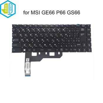 RGB JP Japonský farebné podsvietenie klávesnice pc pre MSI GE66 Raider 10SF 10SFS 10SGS MS-1541 GS66 Stealth 10SD 10SE MS-16V1 P66