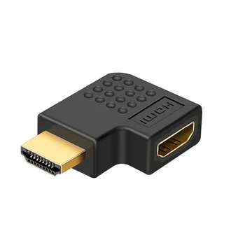 Kompatibilný s HDMI 90 stupňov doprava-uhol adaptér HDMI 270 stupeň HDMI samec samica HDMI koleno konektor