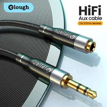 Elough AUX Kábel Jack 3,5 mm Audio Predlžovací Kábel Mužov a Žien Splitter pre Huawei Slúchadlá Xiao Redmi PC Audio Kábel