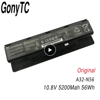 GONYTC 10.8 V Originál 5200mAh A32-N56 Batéria Pre ASUS N46 N46V N46VJ N46VM N46VZ N56 N56V N56VJ N56VM N76 A31-N56 A33-N56