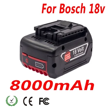18V náradie Batérie 8Ah Kompatibilný s BAT609 610 618619 Vhodné pre Originál Bosch Rozšírené Kapacity Batérie a Dlhá Životnosť
