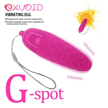 EXVOID Silné Vibračné Vajíčko Vibrátor G-spot Masér Stimulátor Klitorisu Prenosné Dildo Bullet Vibrátor Sexuálne Hračky pre Ženy