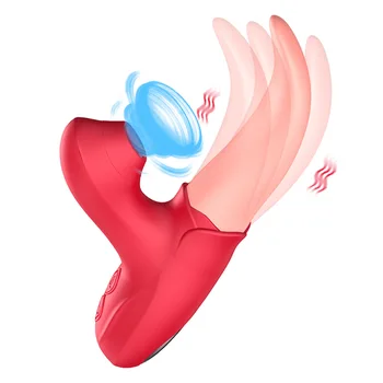 Sania Rose Vibrátory Hračky Ženský Jazyk Lízanie Klitorisu Vákuové Stimulátor Pošvy Masér Dospelých Tovaru Sexuálne Hračky Pre Ženy