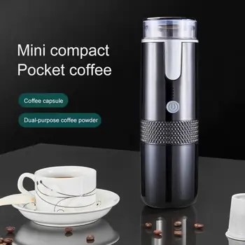 Prenosný Kávovar Elektrický Kávovar Nabíjateľná Ručné Espresso Kapsule Kávy Prášok Stroj Coffeeware