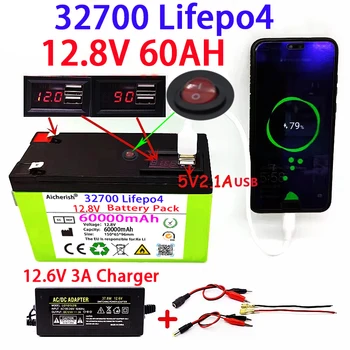 2022 Nové Nabíjateľné Lítiové Batérie LiFePO4 32700 12.8 V 70Ah Prenosné Vstavané 5V 2.1 USB, Android Apple Port 12,6 V 3A Nabíjačky