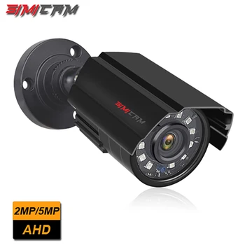 SIMICAM Bezpečnostné CCTV 5MP AHD Kamery Vonkajšie Nepremokavé Bullet Kamery Deň & Noc Dohľadu HD 3.6 mm Objektív, IR CUT