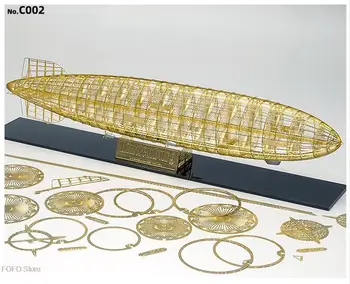 1/1000 vzducholoď Hindenburg mosadz retro troch-dimenzionální kovové montáž konštrukcie modelu DIY 3D Hobby kits najlepší darček pre deti