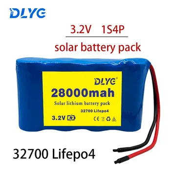 32700 Lifepo4 Solárne Lítiové Batérie 3.2 V 28ah pre Elektrické vozidlá, Lode Solárne Pouličné Lampy BMS UPS DIY Napájania, Nabíjateľný