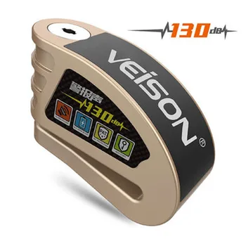 VEISON Motocyklový Alarm 130DB Zámok SteelmateWaterproof Disku Zámok Výstraha Zabezpečenia Proti krádeži Brzdy Rotora Visiaci zámok, Alarma Moto
