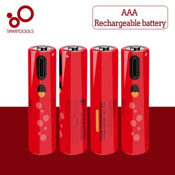 Rýchle nabíjanie 1,5 V AAA Ni-Zn batérie s 550mwh kapacity a USB, USB nabíjateľné batérie hračka klávesnica+Type_C kábel