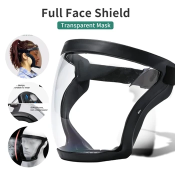 Faceshield Eyeshield Protiprachový Kryt Priehľadný Moto jazda na Bicykli Vetru Masku Plnú Tvár Prachotesný Anti-vietor Zváranie Bezpečnostné Okuliare