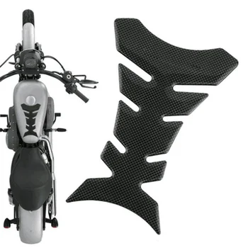Auto, Motocykel Palivovej Nádrže Pad Motocykel 3D Carbon Fiber Fishbone Nálepky Tankpad Kryt pre Motocykel Univerzálny Fishbone