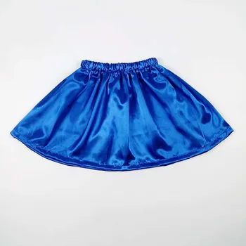 Royal blue satin deti baby dievča leta tutu sukne deti vykonať dance party kostým krátke sukne pettiskirt oblečenie Falda