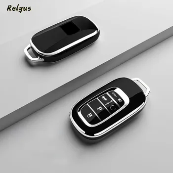 Móda Mäkké TPU Auto Smart Key Prípade Kryt Plášťa pre Honda CRV Občianske Dohodou 2021 2022 4 5 Tlačidiel Keychain Keyless Príslušenstvo