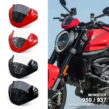 Pre Ducati Monster 950 MONSTER 937 2021 2022 Čelné sklo čelné Sklo veterný štítok Štít Obrazovke Clonu Sklo s Držiakom