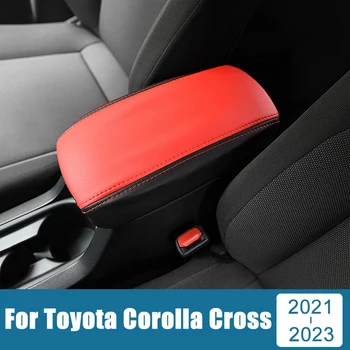 Auto Styling Príslušenstvo vhodné Pre Toyota Corolla Kríž XG10 2021 2022 2023 Hybrid PU Kožené Čalúnenie Úložný Box Kryt Výbava Prípade
