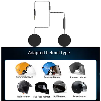 Motocyklové Prilby Headset Duálne Reproduktory Pletená Slúchadlá Slúchadlá Ploché Čelenka Slúchadiel 3.5 mm Stereo Konektor
